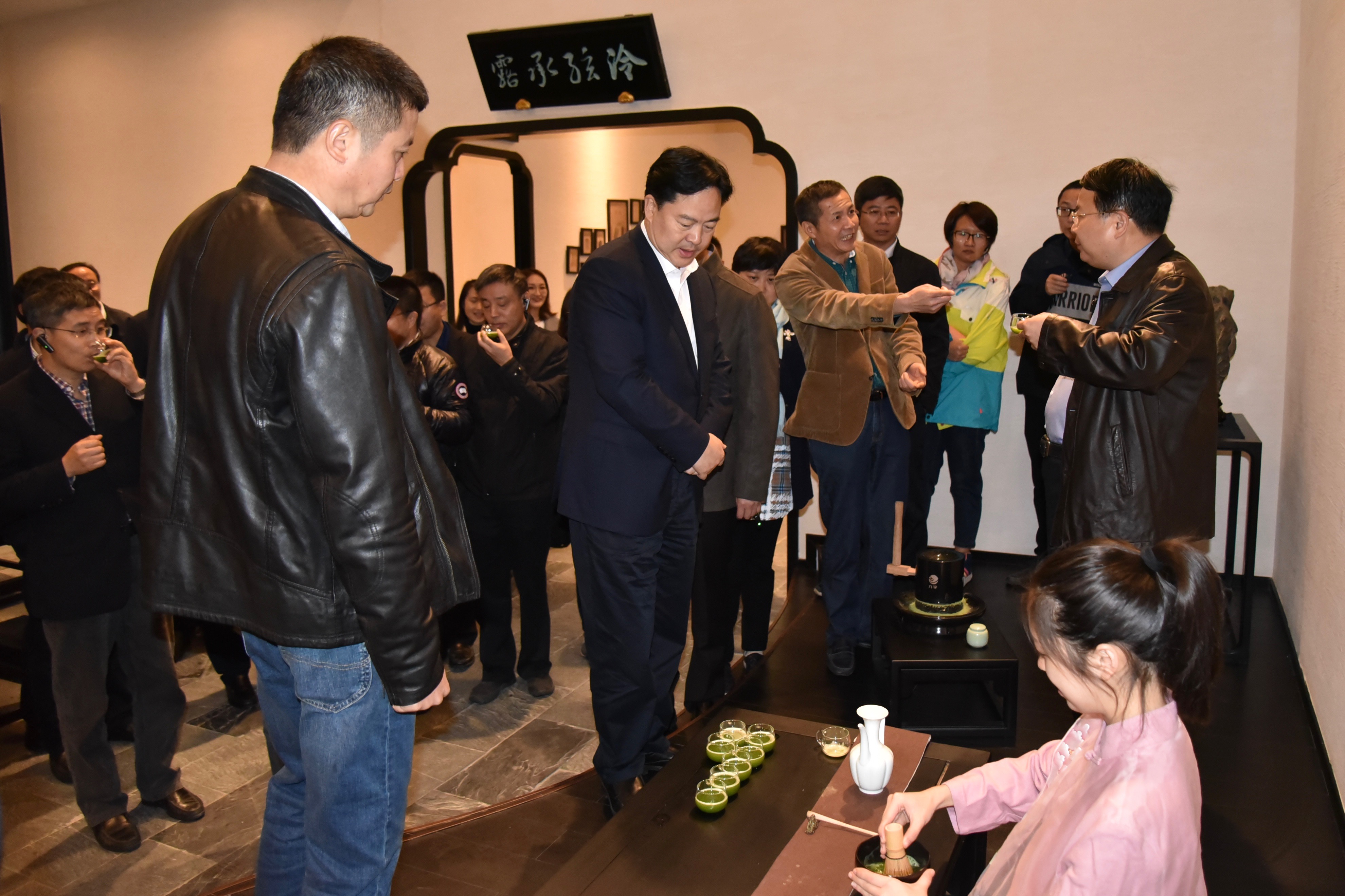江阴市委书记陈金虎一行考察B体育（中国）国际平台,B SPORTS特种茶中心