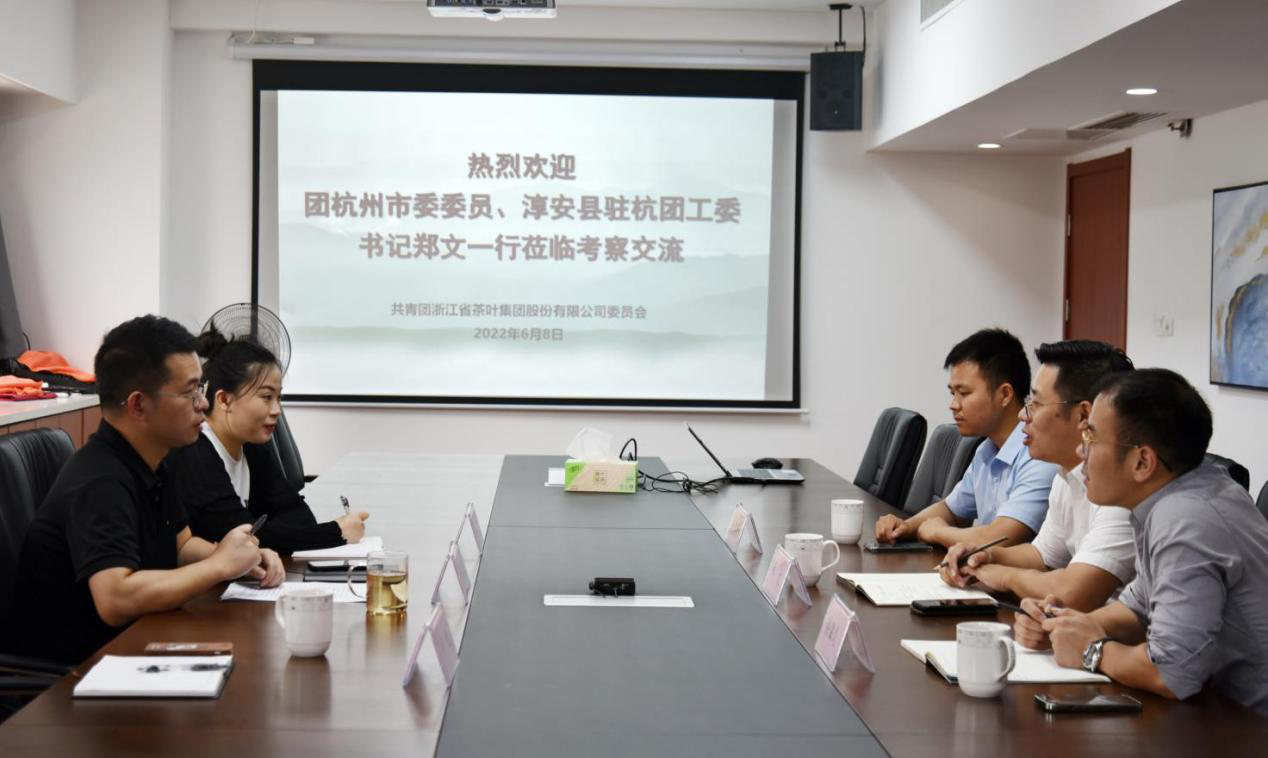 团杭州市委委员、淳安县驻杭团工委书记郑文一行莅临B体育（中国）国际平台,B SPORTS团委交流